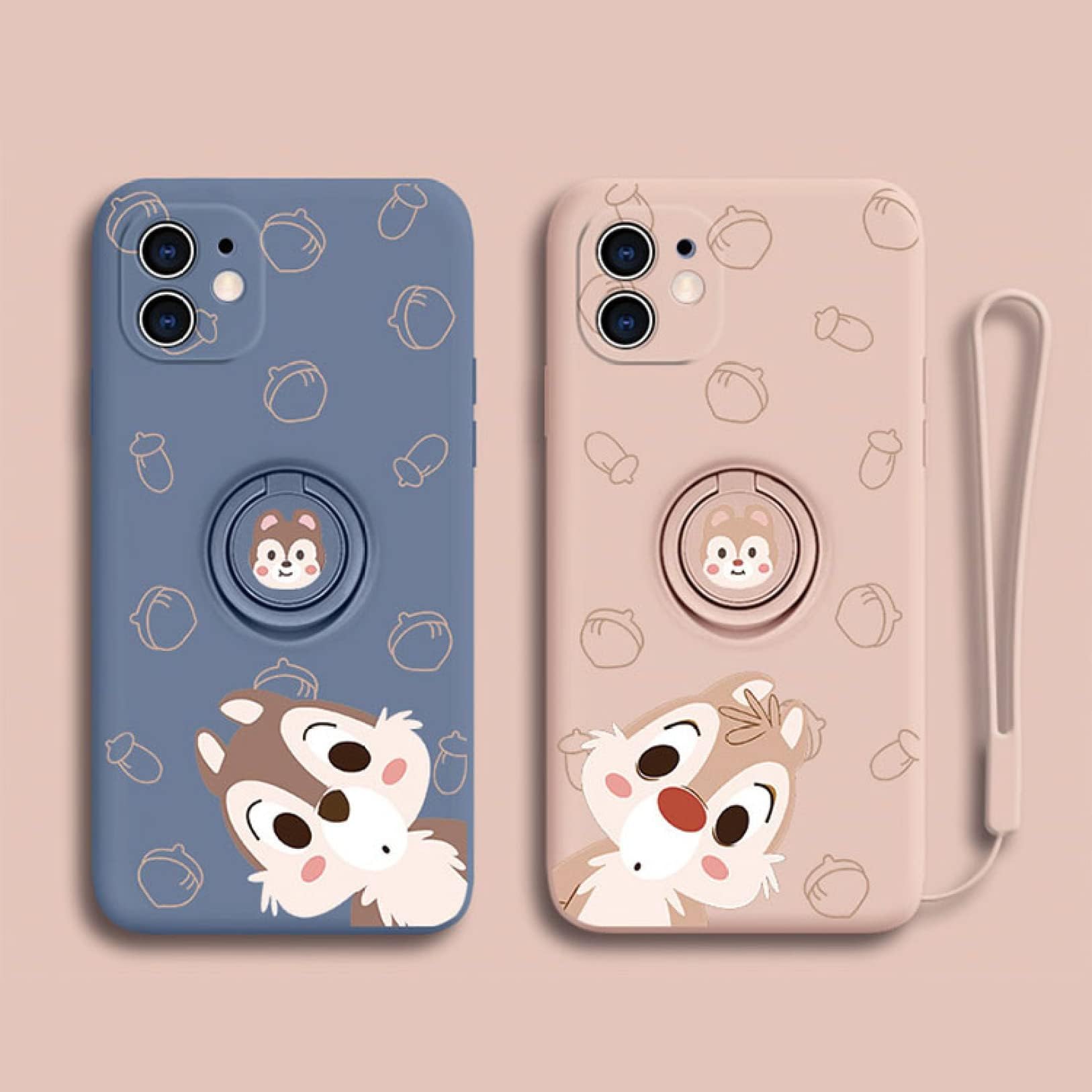 Amazon | iPhone16ケース チップとデール リング付き 携帯ケース